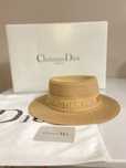 Pălărie Christian Dior crem & brown