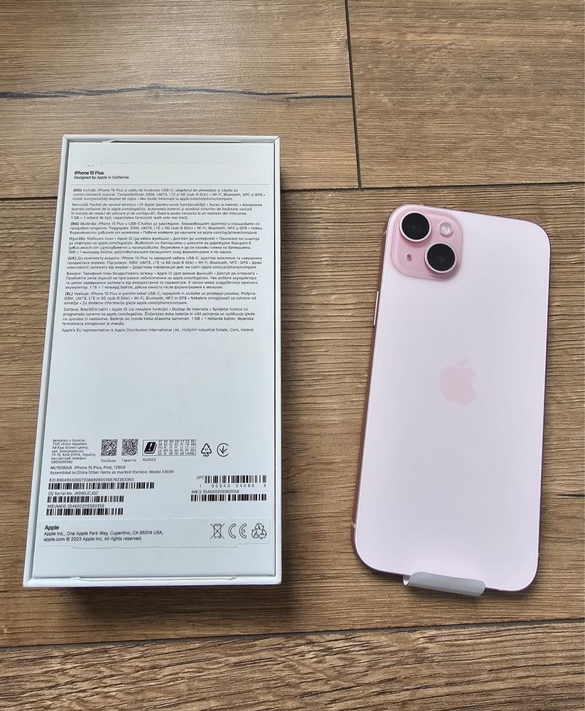 iPhone 15 Plus Pink NOU Neactivat Factură Garantie 2 Ani