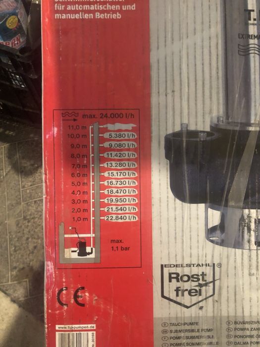 Немска потопяема помпа за вода