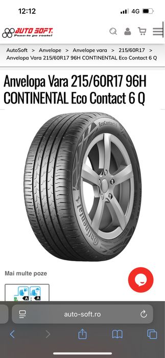 Set Anvelope Premium Noi Continental Vara 215 60 17