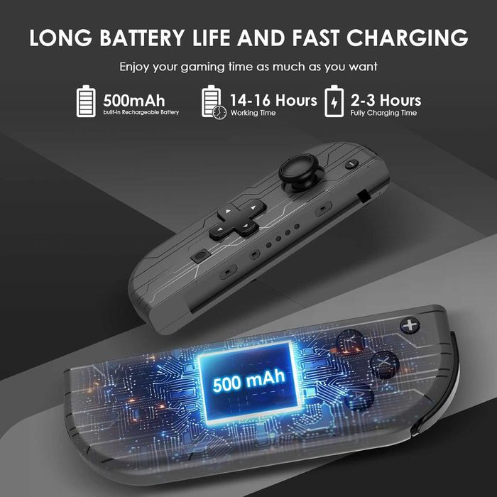 Безжичен контролер за Nintendo Switch/Lite/OLED с вибрация и жироскоп