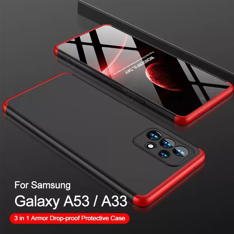 Samsung Galaxy A53 A33 5G A13 Note 10 / GKK 3в1 твърд мат кейс