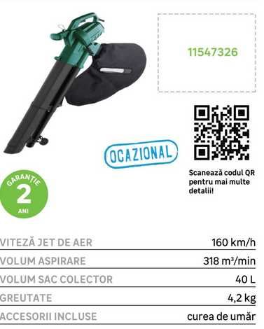 Suflanta Aspirator frunze 1800w