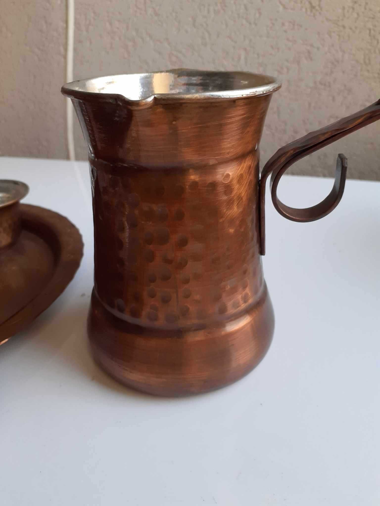 Сервиз за турско кафе от мед