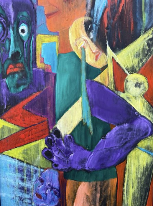 Tablou pictura compozitie suprarealista