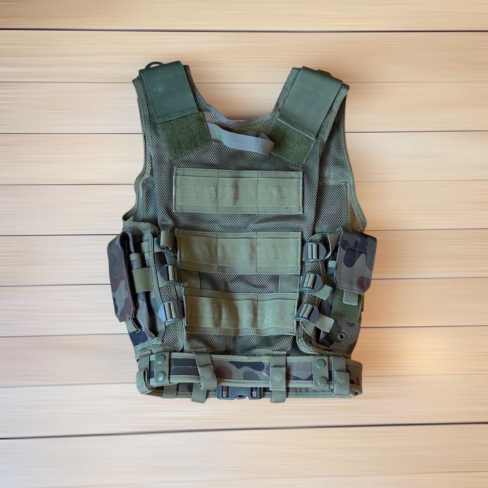 Камуфлажен тактически елек за Airsoft, лов, риболов – размер M