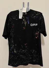 Tricou Off White x Marais Splatter Nou