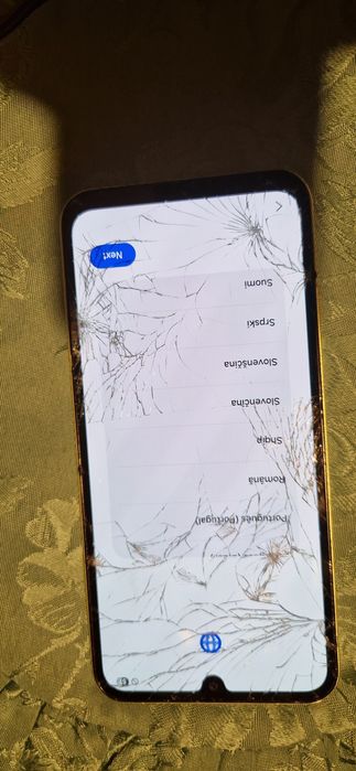 Samsung A15 sticla crapata fuctioneaza impecabil