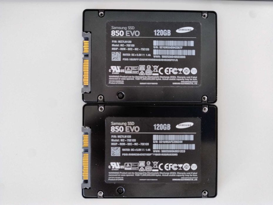 Set RAID1 : 2 x 120GB SSD Samsung 850 EVO pt Server/PC