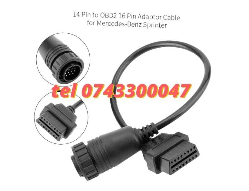 Cablu Adaptor Obd2 Delphi Pentru Sprinter Si Vw Lt delphi Autocom Wu