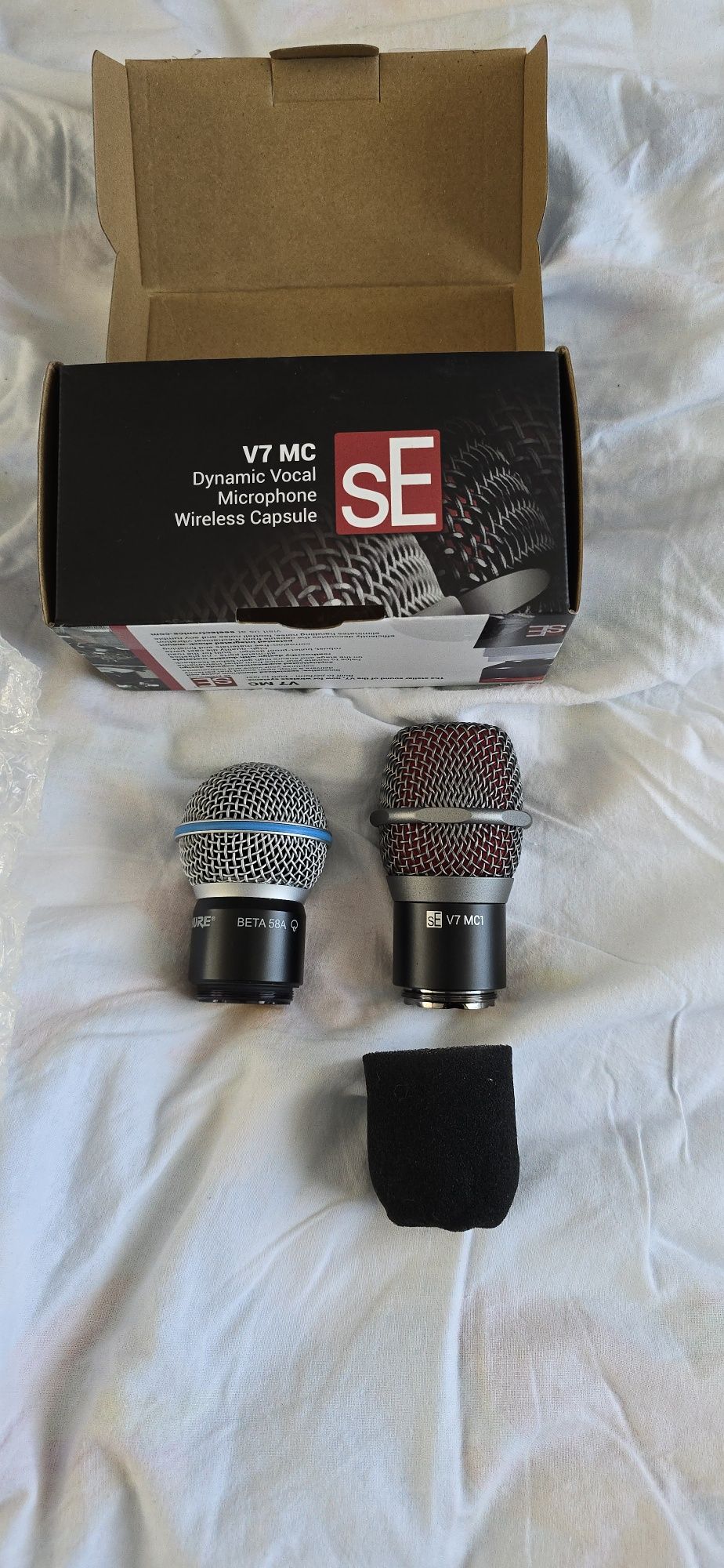 Продавам глава за Shure Beta 58 и глава Se Electronics V7