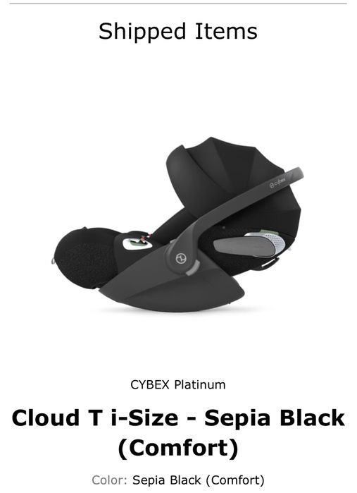 Car seat /scaun auto CYBEX Cloud T i-Size Sepia Black