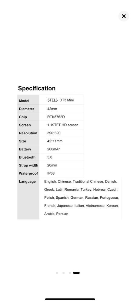 Smart watch DT3 mini