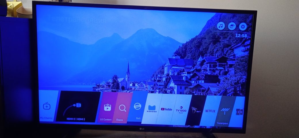 Телевизор LG, smart, диагональ 100 см.