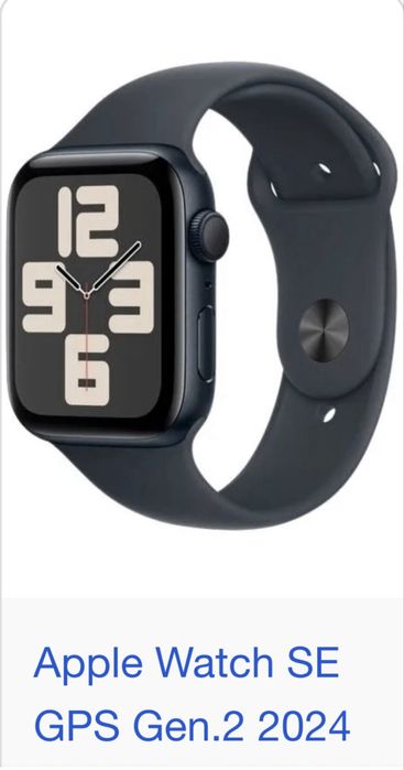 Apple Watch SE 40mm 2024 GPS Midnight Aluminium Case