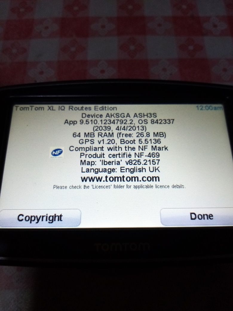 Tomtom GPS nf  469