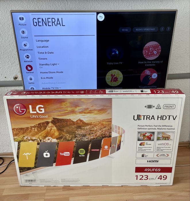 Tv LG 49UF6907 123cm SMART, 4k, wifi