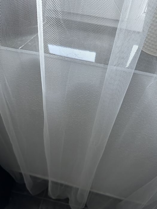 Perdea  alba - 4 buc.