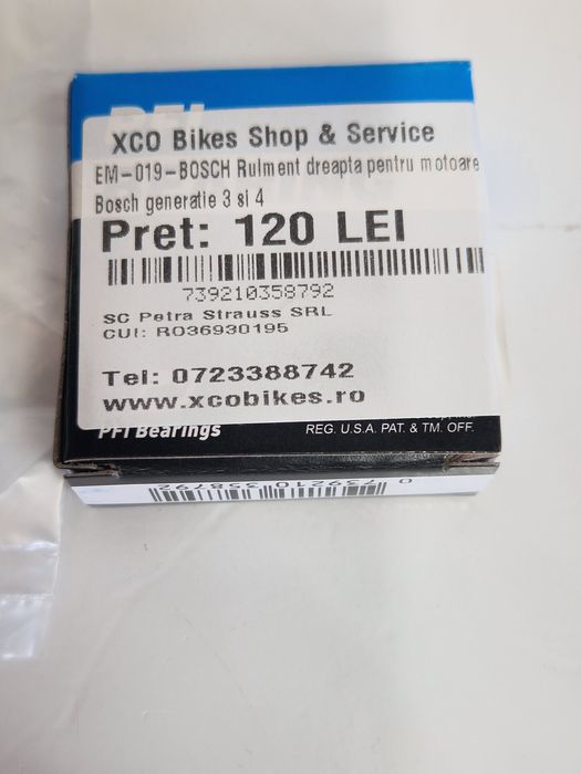 Kit reparatie rulmenti motor ebike Bosch generatie 4 si Bosch Smart Sy