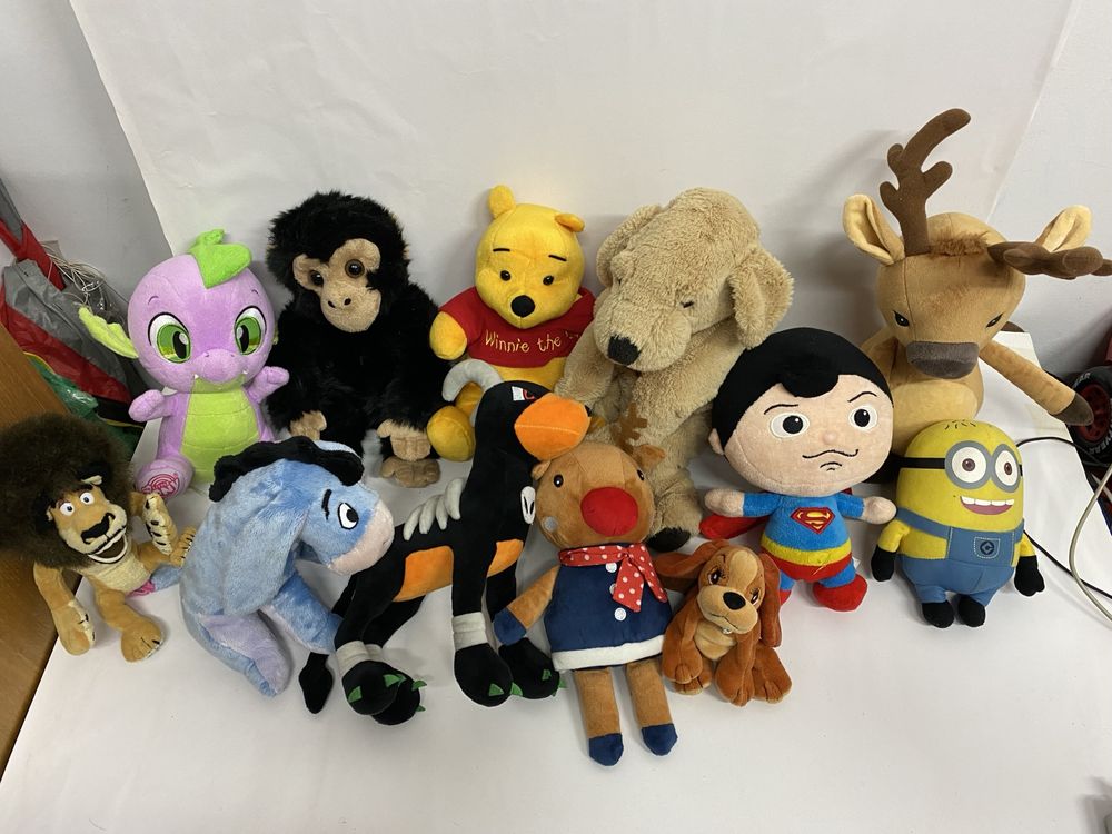 Lot 12 jucării din pluș minion my Little pony winnie en-gros