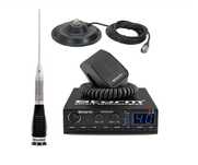 Kit statie radio auto CB Storm Defender + antena + baza magnetica