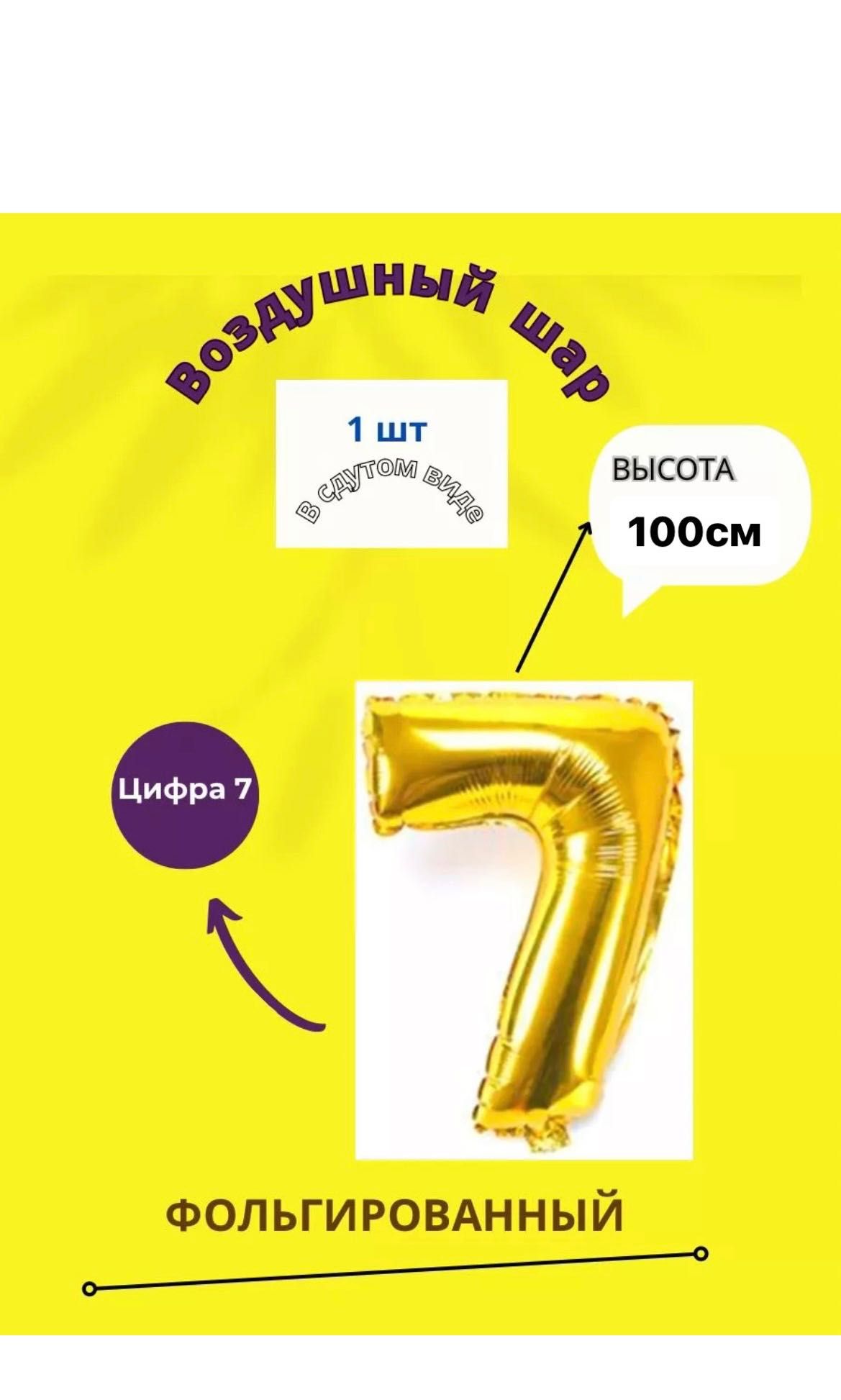 Воздушный шар цифра