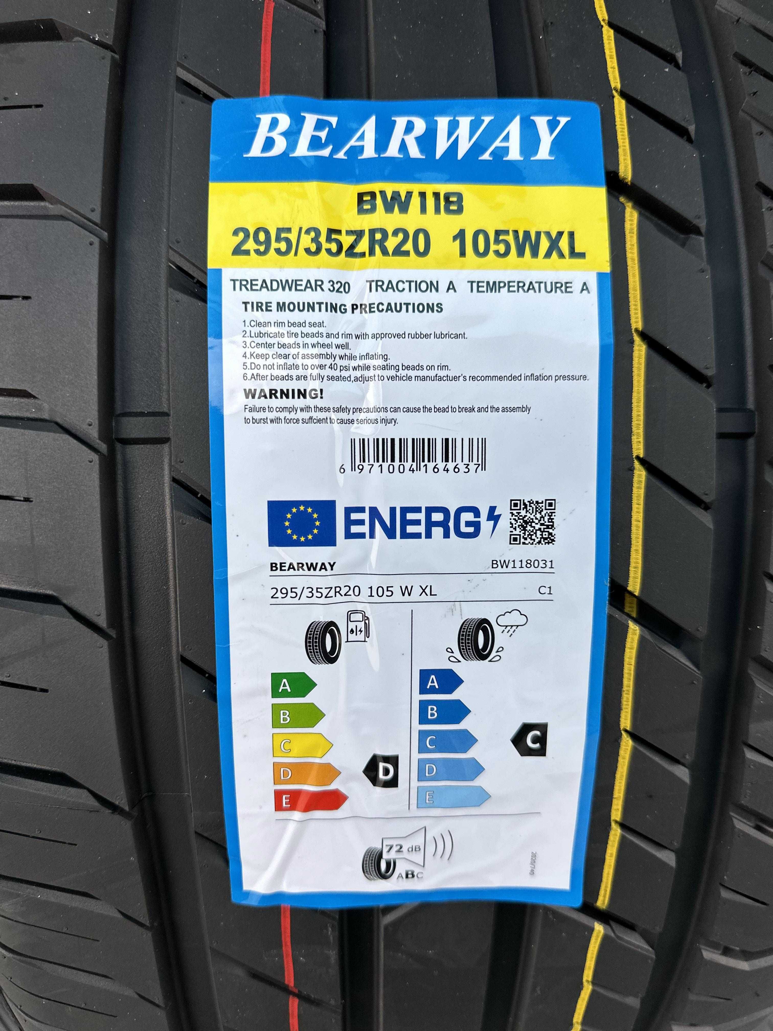 Нови Летни Гуми BEARWAY BW118 295/35R20 105W XL Нов DOT