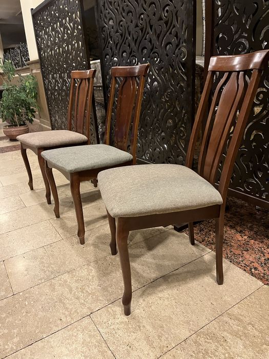 Стулья деревянные с мягким сиденьем люкс  качетво Турция