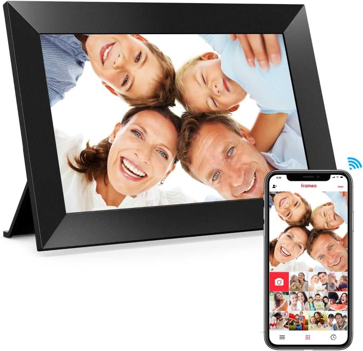 Цифрова фоторамка с меню на БЪЛГАРСКИ Frameo-10.1" WiFi IPS 32GB памет