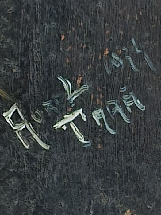 Tablou vechi "Haiduc cu Vioara", pictor Aurel Tara