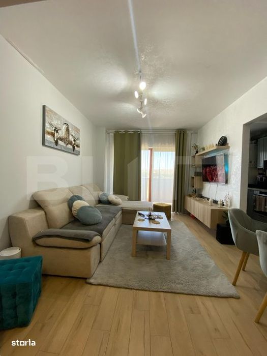 Apartament 3 camere complet mobilat si utilat – Etaj 8/10 – 2 balc