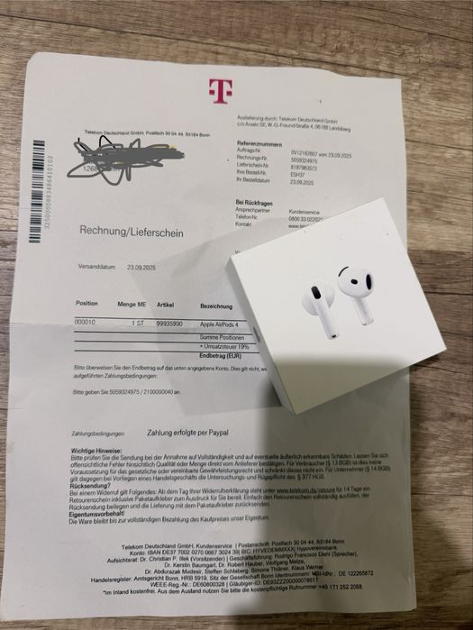 Apple AirPods 4 слушалки