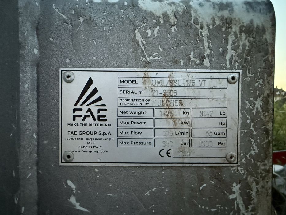 Mulcer/freza forestiera FAE pt bobcat