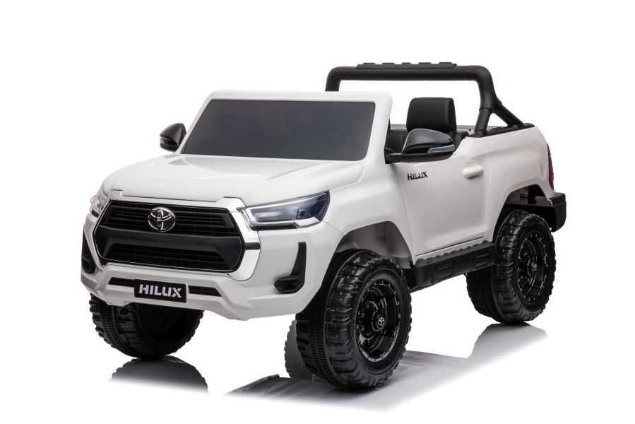 Masinuta electrica pentru 2 copii 4x4 Toyota Hilux 12V 14Ah, White