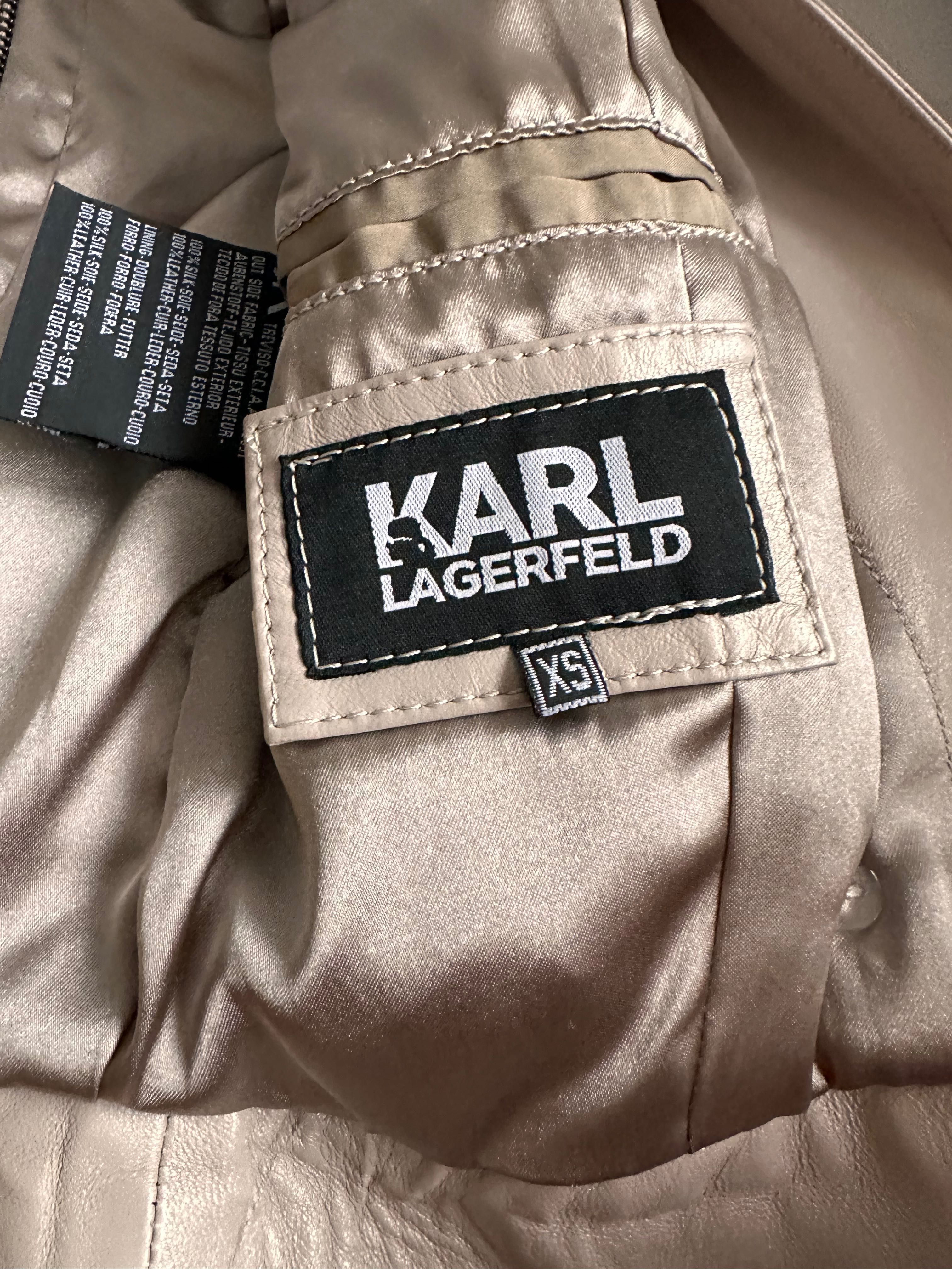 Кожено яке Karl Lagerfeld