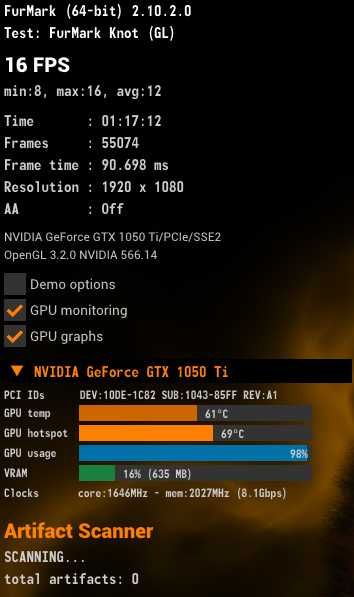 Placa video Asus nvidia gtx 1050 ti - 4GB Vram