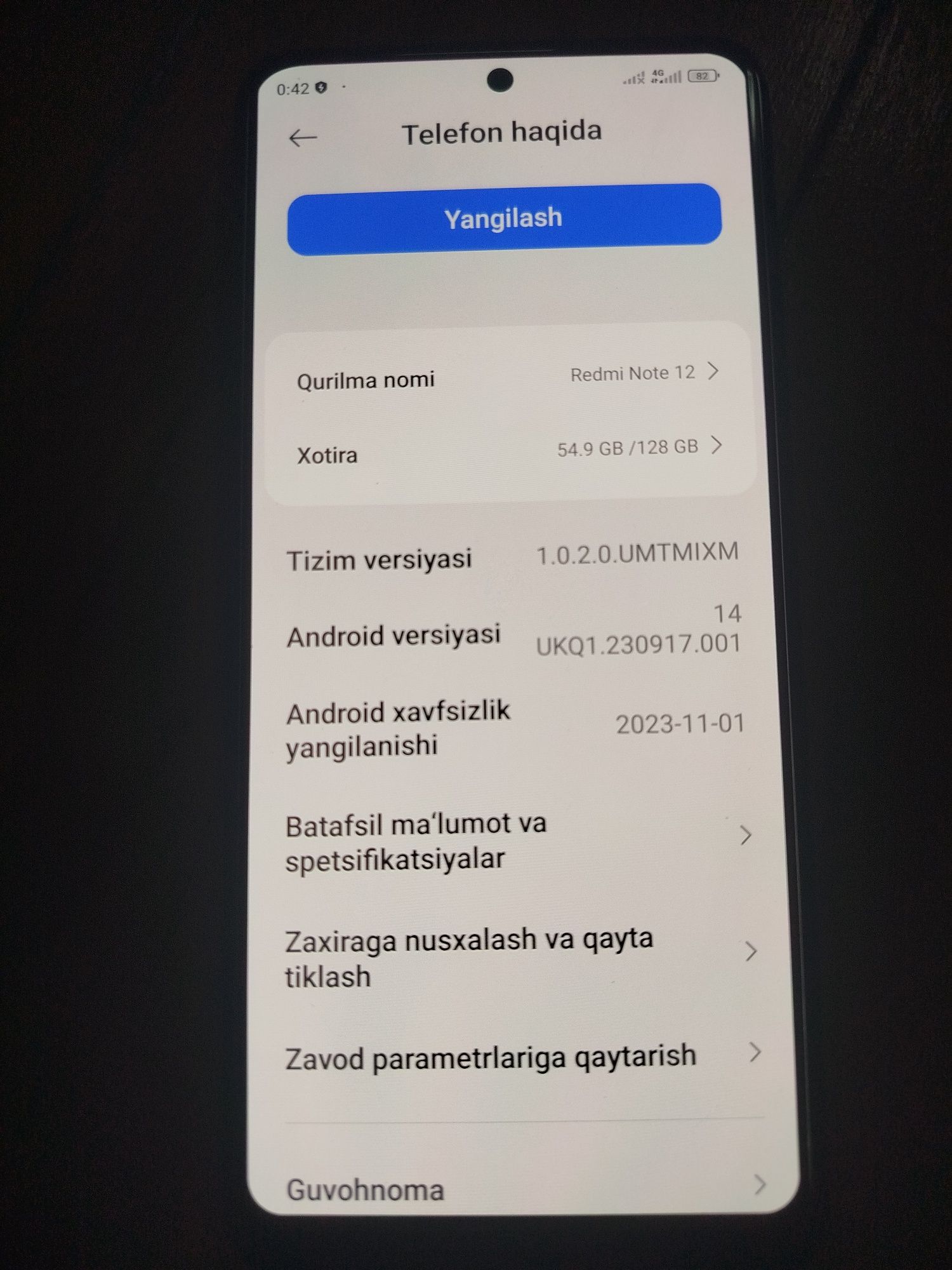 Redmi note 12 128gb