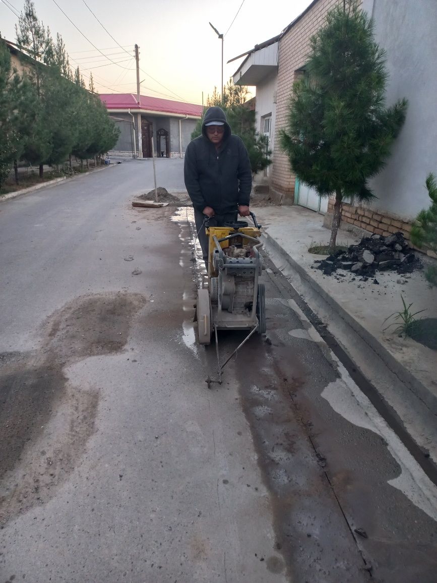 Stiyashka, asfalt kesish xizmati Samarqand