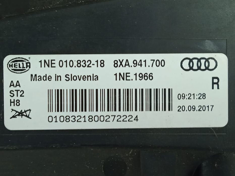 Proiector ceata dreapta 8xa941700 Audi A1 8X  [din 2010 pana  2014]