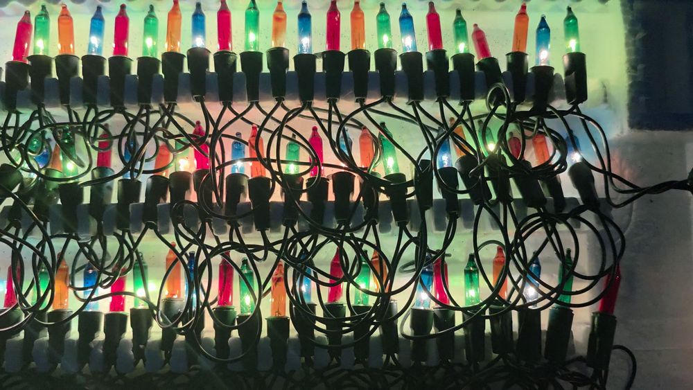 Instalatie cu muzica - instalatie veche Craciun