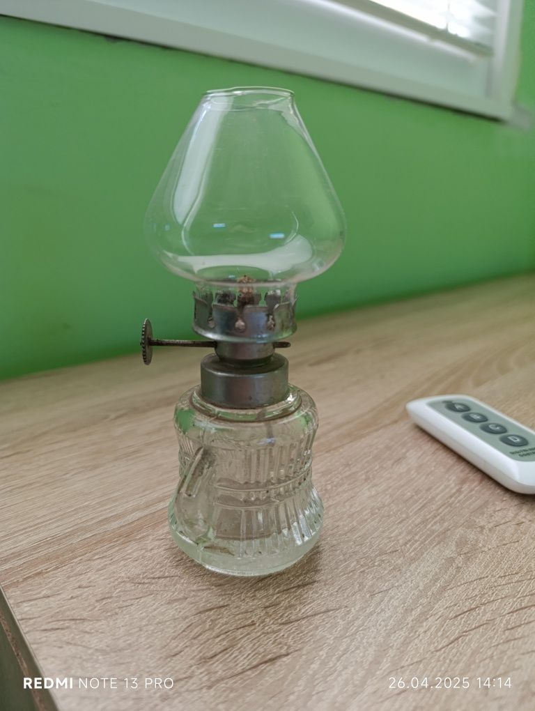 Стъклена газена лампа нова