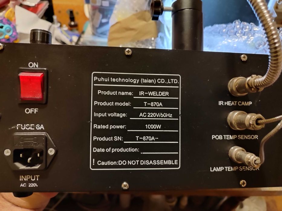 Инфрачервена станция за запояване BGA Reflow Irda T-870A