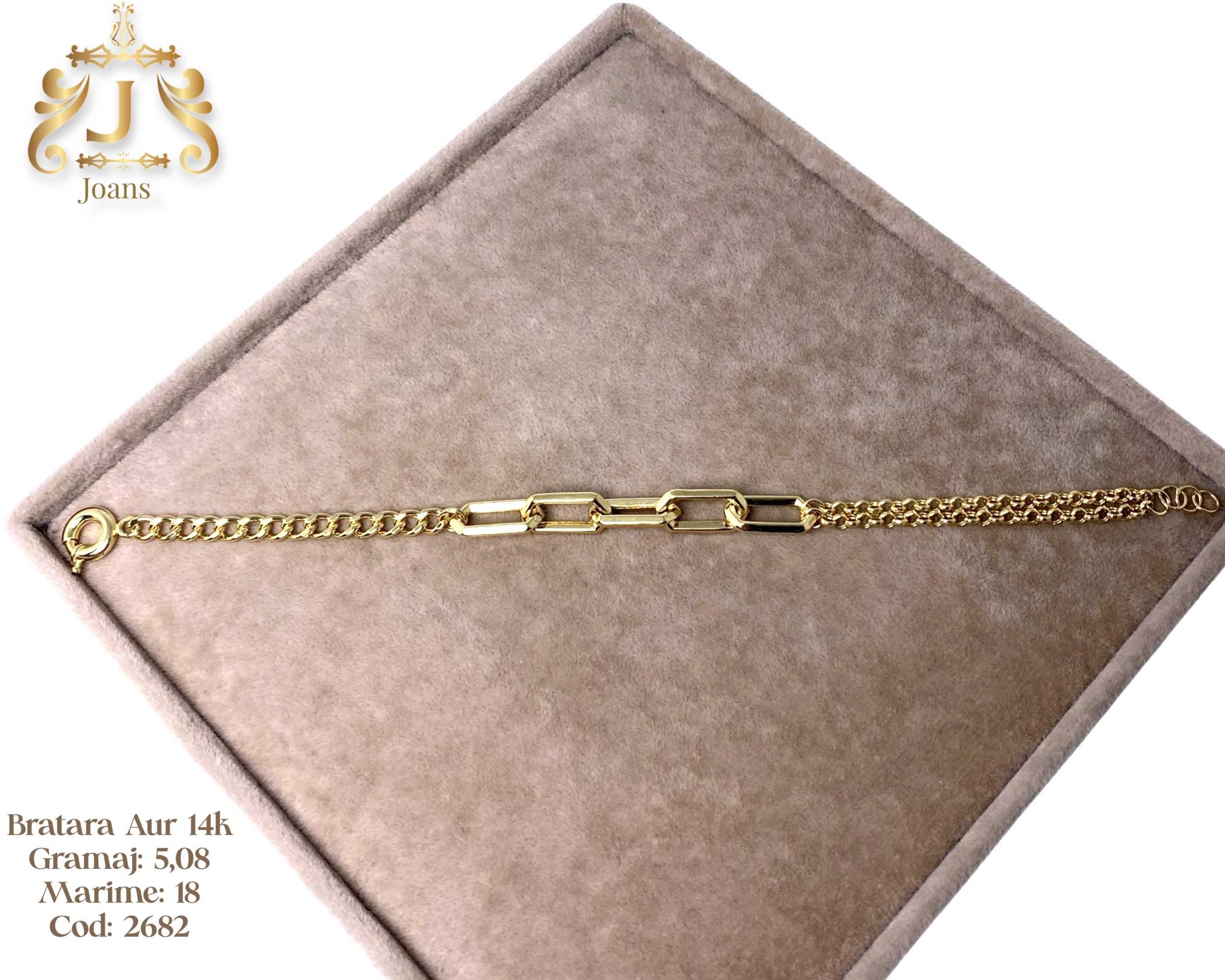 (2683) Bratara Aur 14k, 5,14 grame FB Bijoux Euro Gold