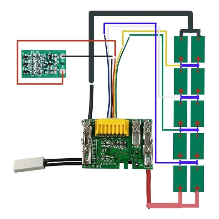 BMS MAKITA - Placa BMS acumulator Makita BL1830 - BL1860, si BL1430