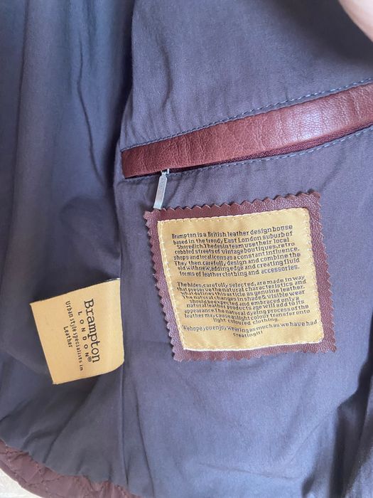 Кафяво кожено яке