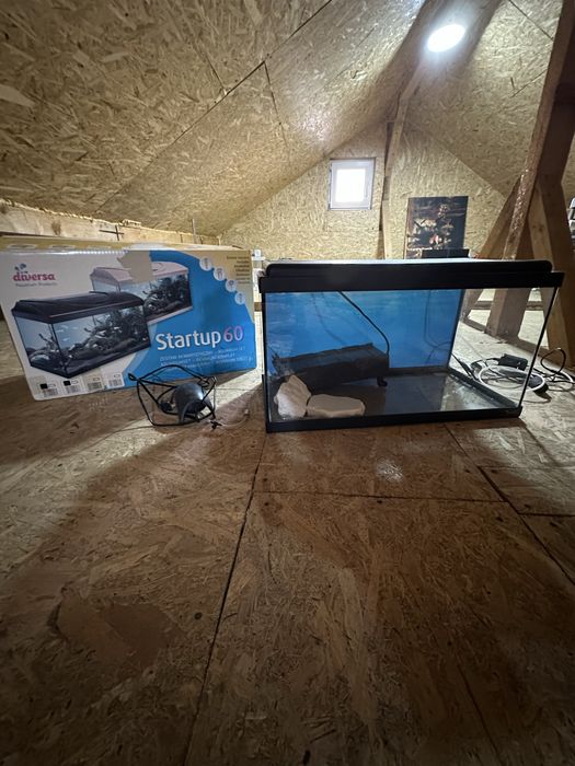 Vând acvariu Diversa Startup 60 cu iluminare LED