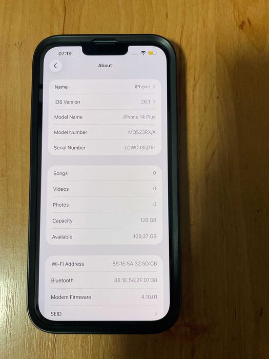 iphone 14 plus blue 128 gb neverloked stare excelenta iphone 14 plus