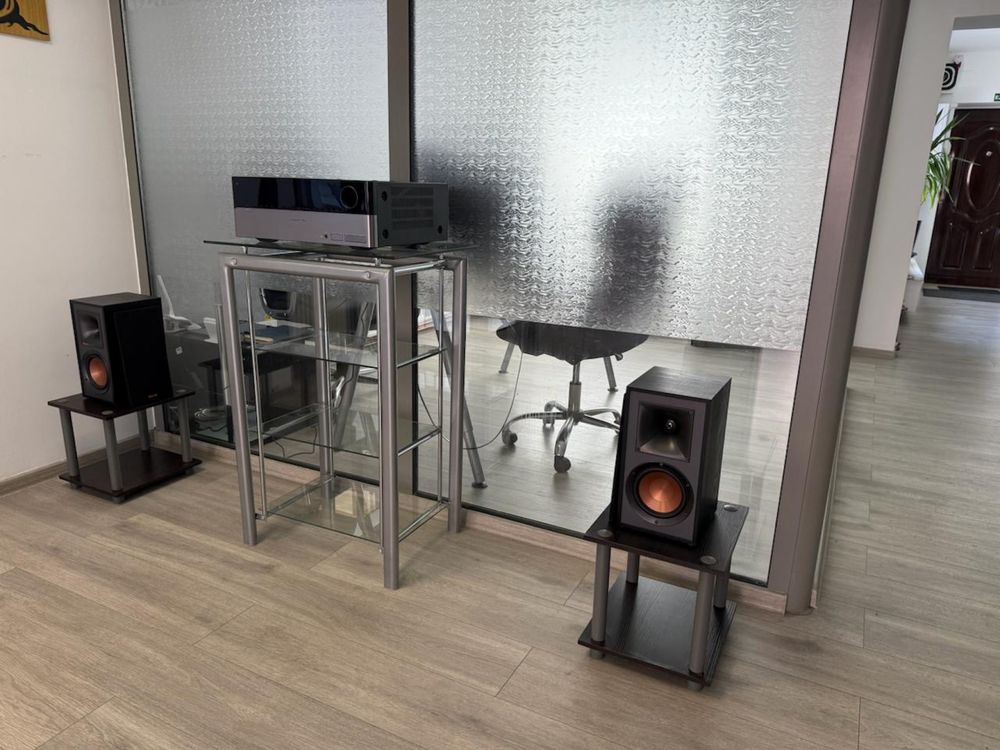 Sistem Stereo Hi-Fi: Boxe Klipsch R51M + Receiver Harman Kardon 3490