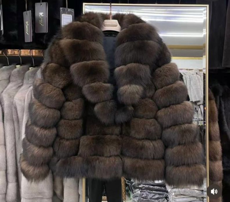 Новая шуба из натурального песца