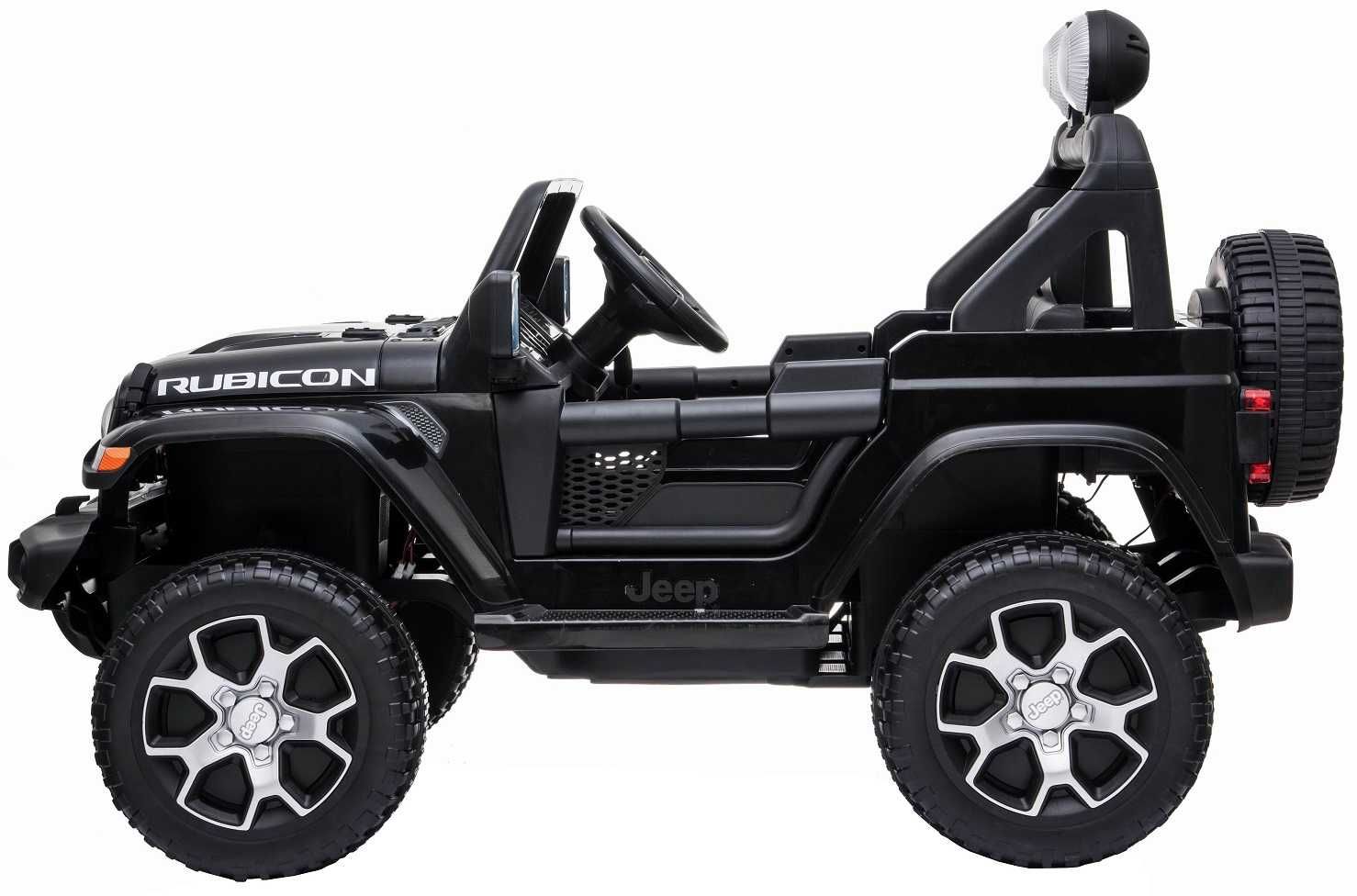 Masinuta electrica copii 2-8 ani Jeep Rubicon 180W 4x4, R.Moi Negru